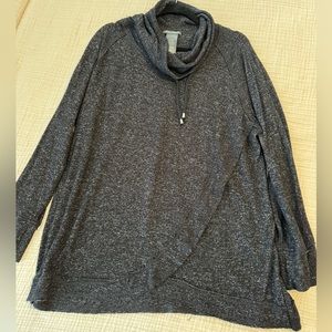 Charcoal Cowl neck sweatshirt, size XL